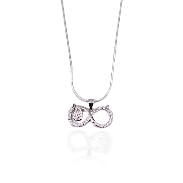 Silver Chain With Infinity Pendant