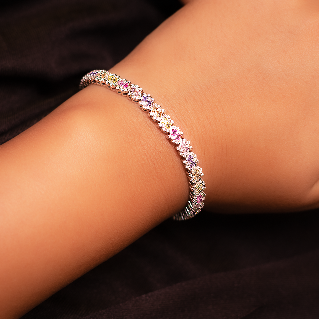 Ethereal Radiance Tennis Bracelet