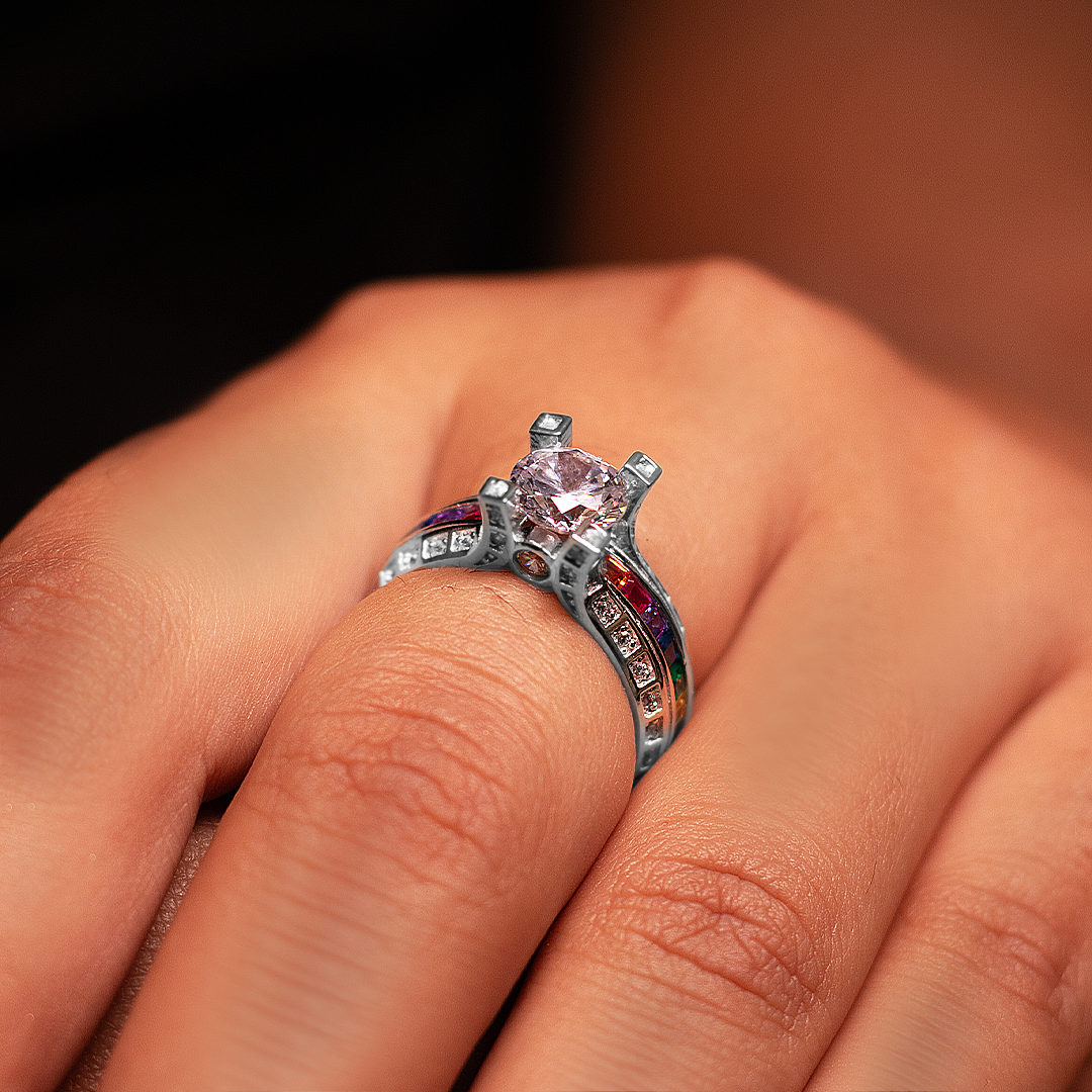 Celestial Rainbow Star Ring