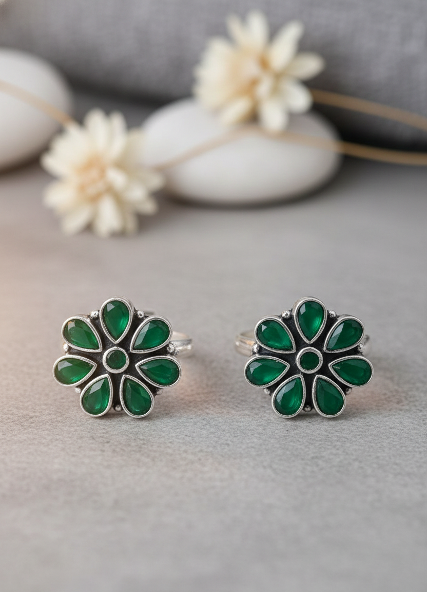 Emerald Bloom Silver Tourings