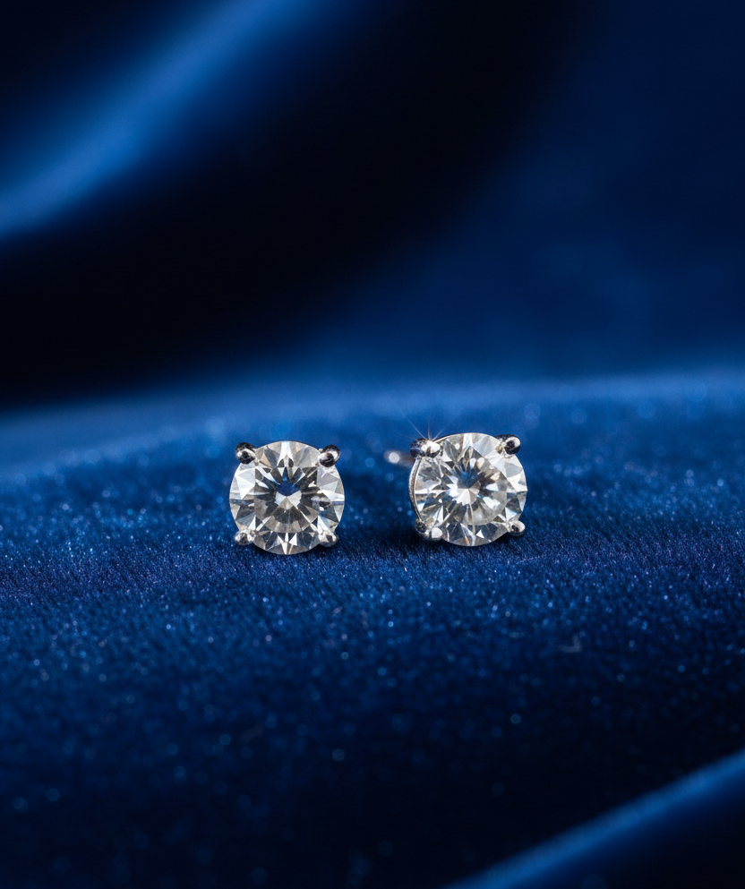 Eternity Solitaires Silver Studs