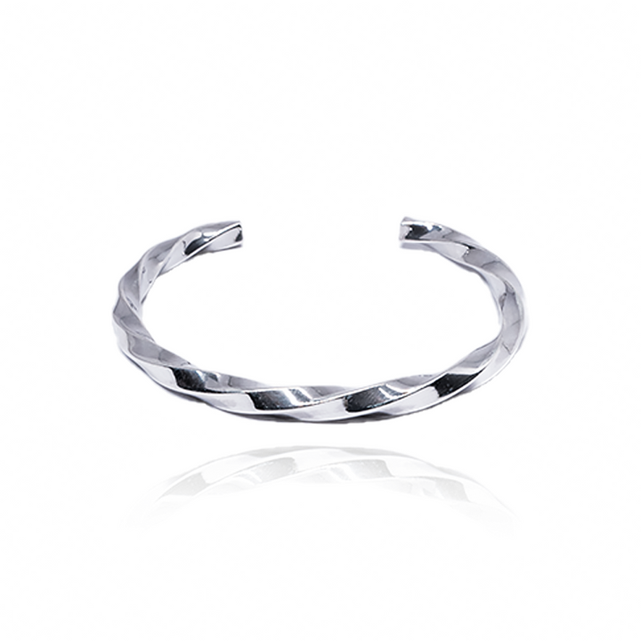 SILVER TWISTED BRACELET