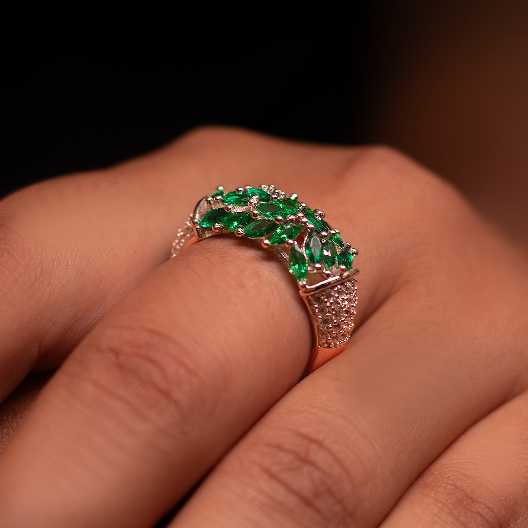Emerald Vine Ring
