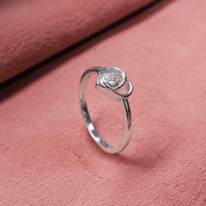 Silver Heart Ring