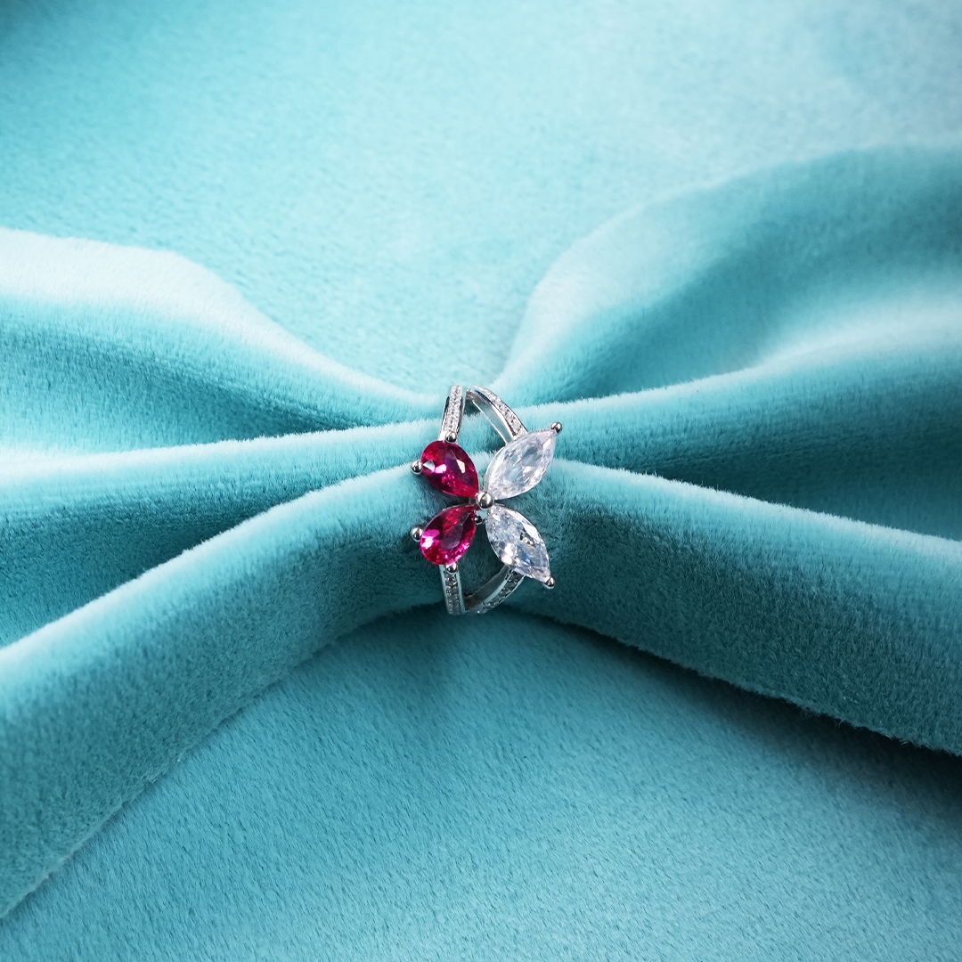 Fuchsia Flutter Ring