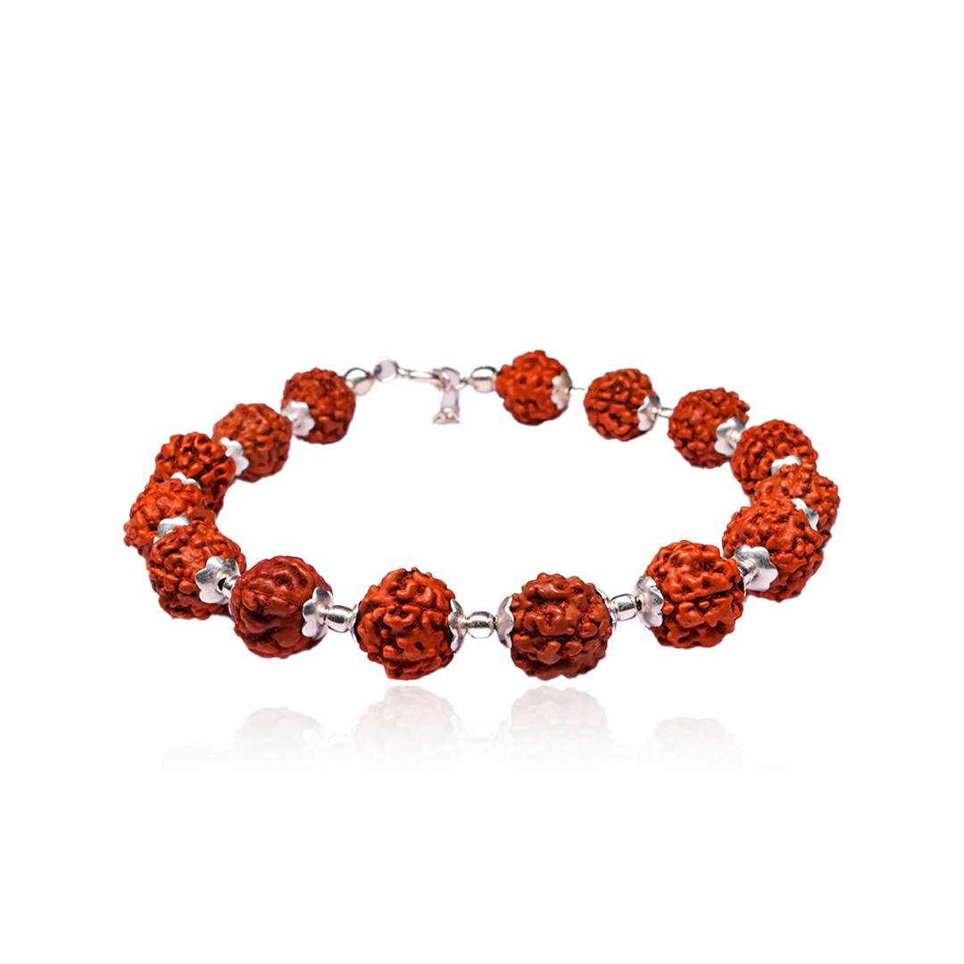 SILVER RUDRAKSHA BRACELET FOR HIM