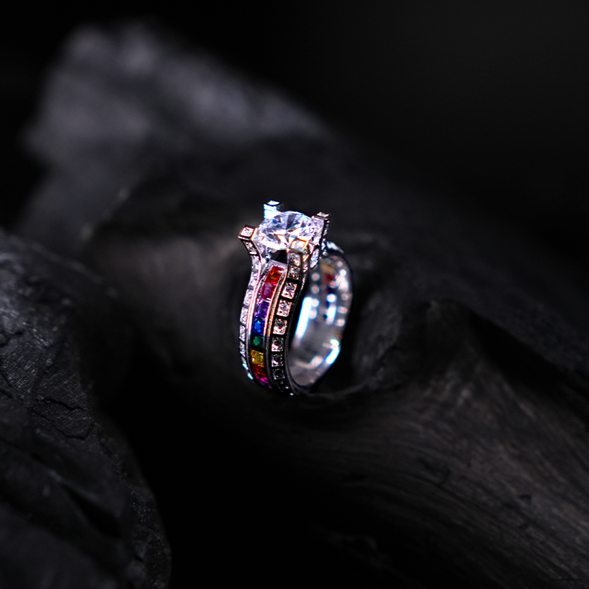 Celestial Rainbow Star Ring