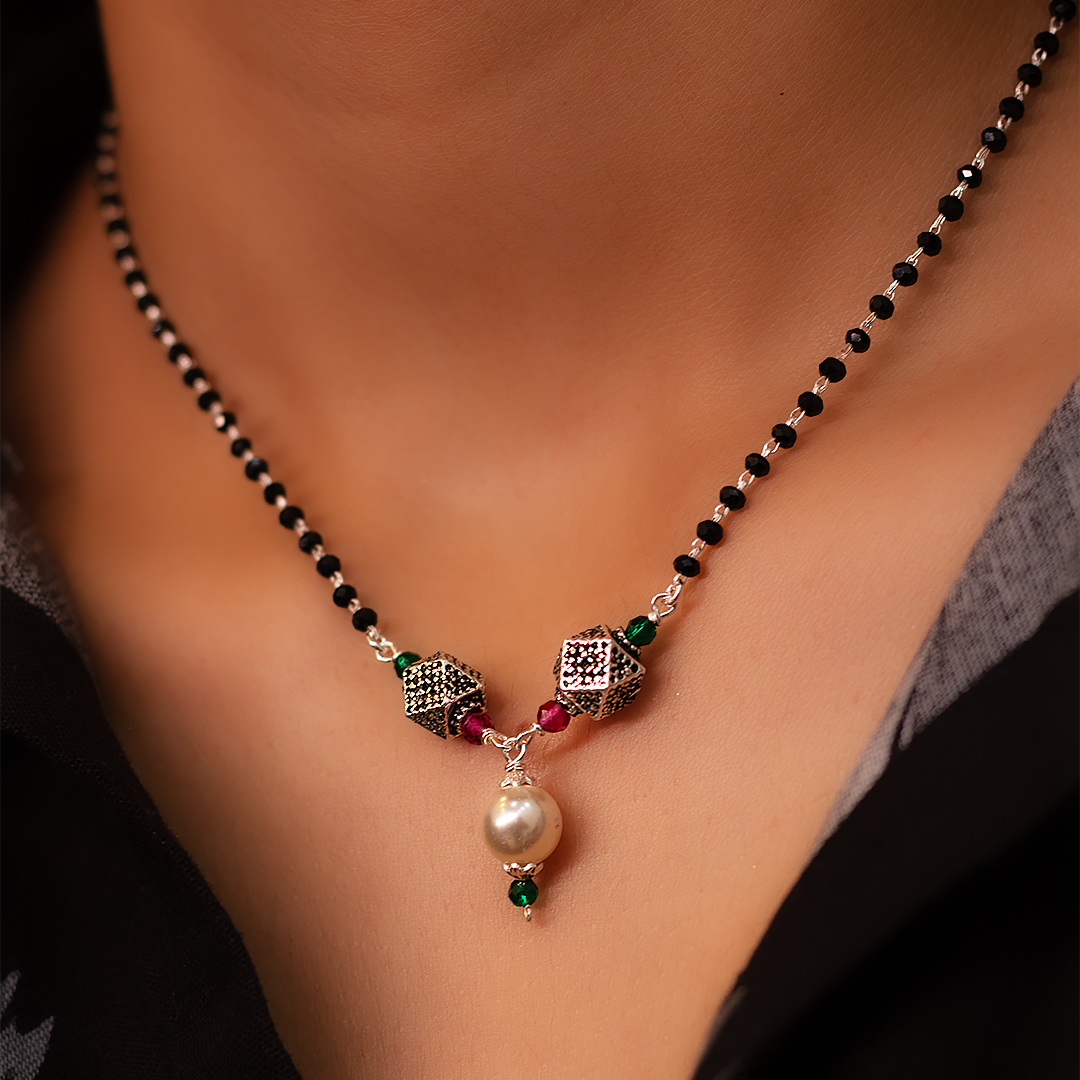 Silver Oxidized Indian Mangalsutra