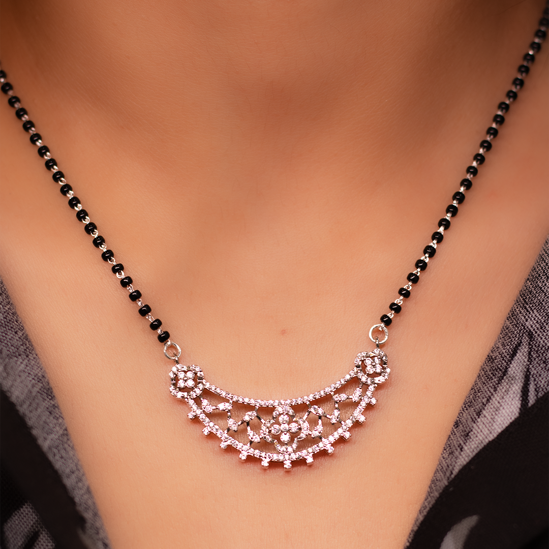 Silver Love Bond Mangalsutra