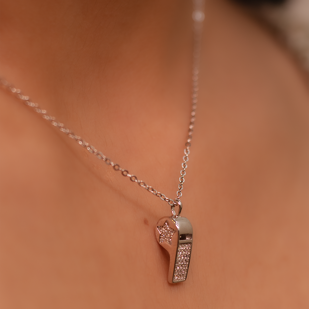 Spark Whisper Pendant with Link Chain