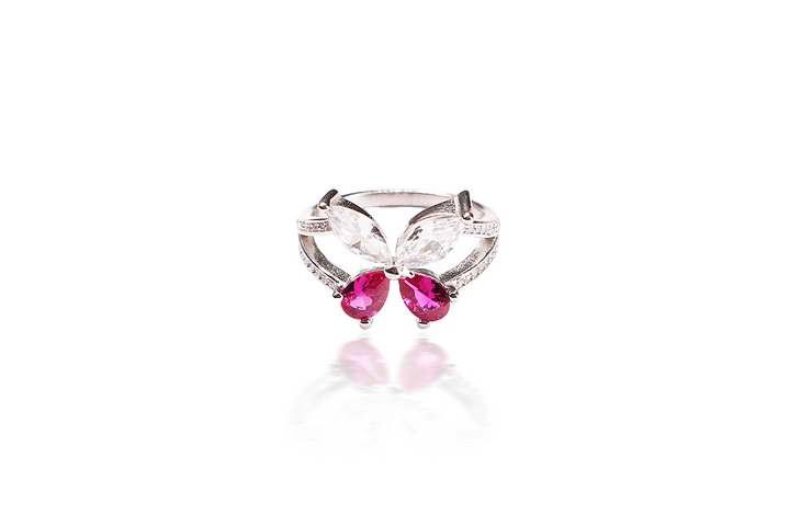 Fuchsia Flutter Ring