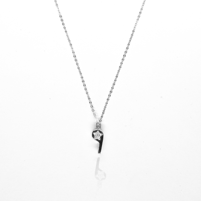 Spark Whisper Pendant with Link Chain