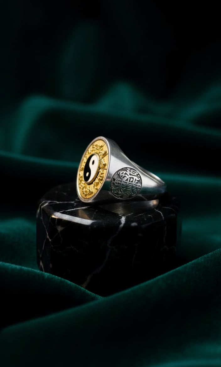 Yin-Yang Mandala Ring For Him