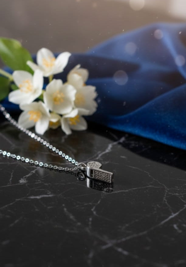 Spark Whisper Pendant with Link Chain