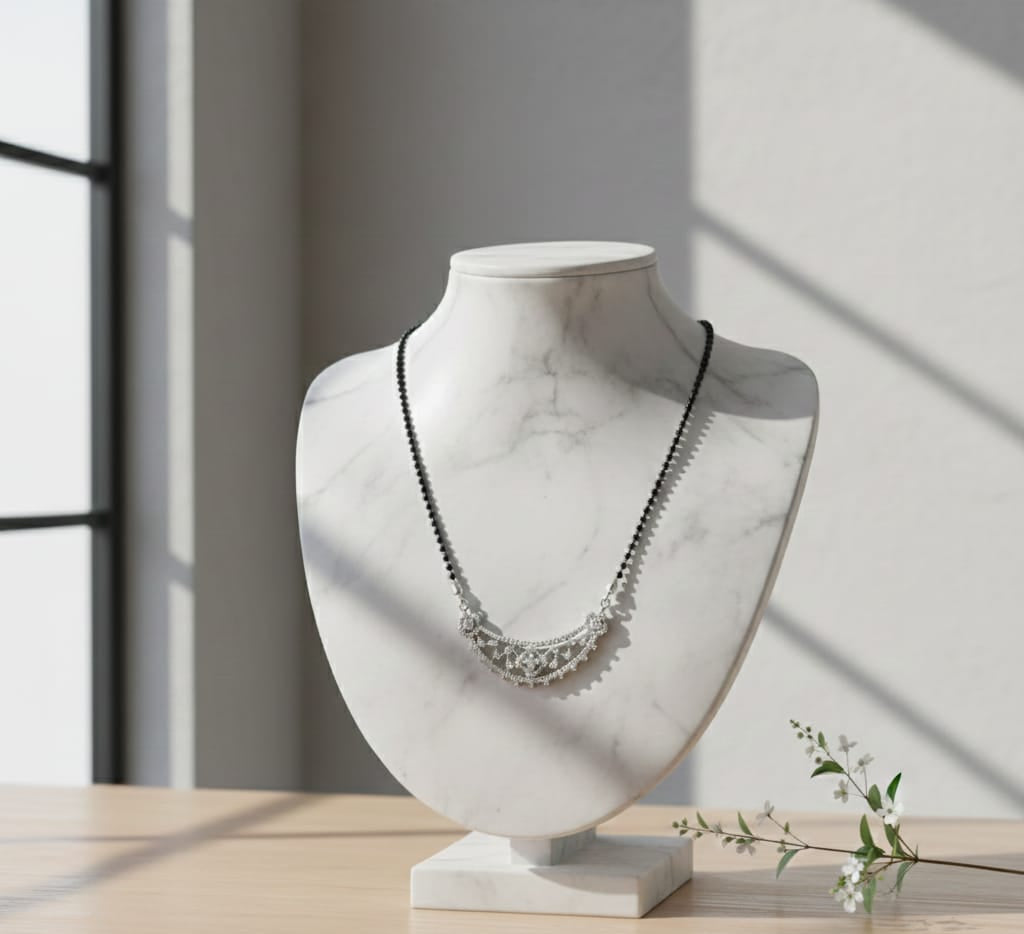 Silver Love Bond Mangalsutra