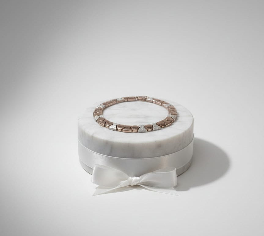 The Dual-Tone Hexagon Bracelet