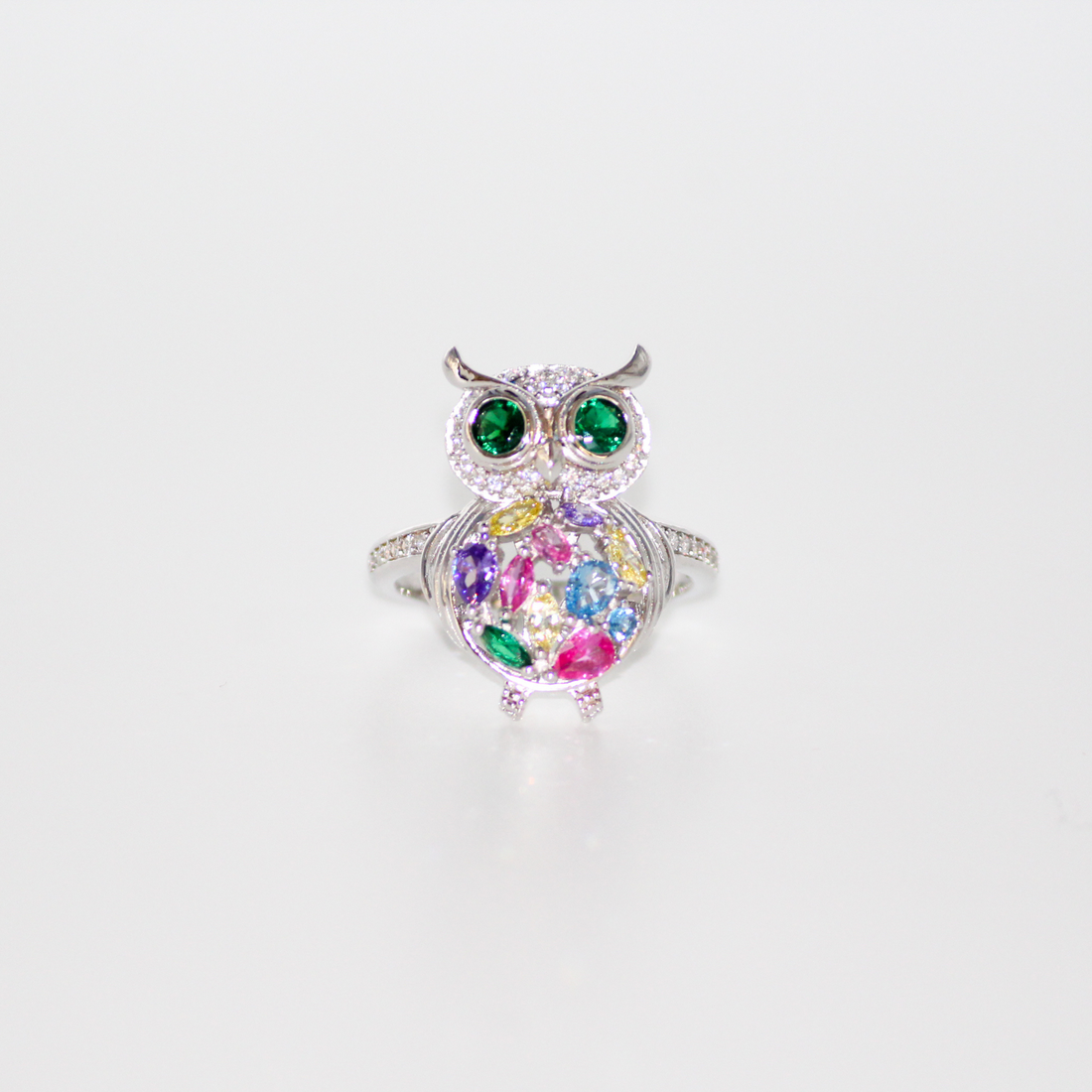 Silver Owl Ring