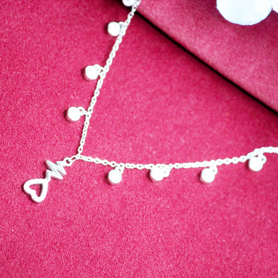 Silver Heartbeat Necklace