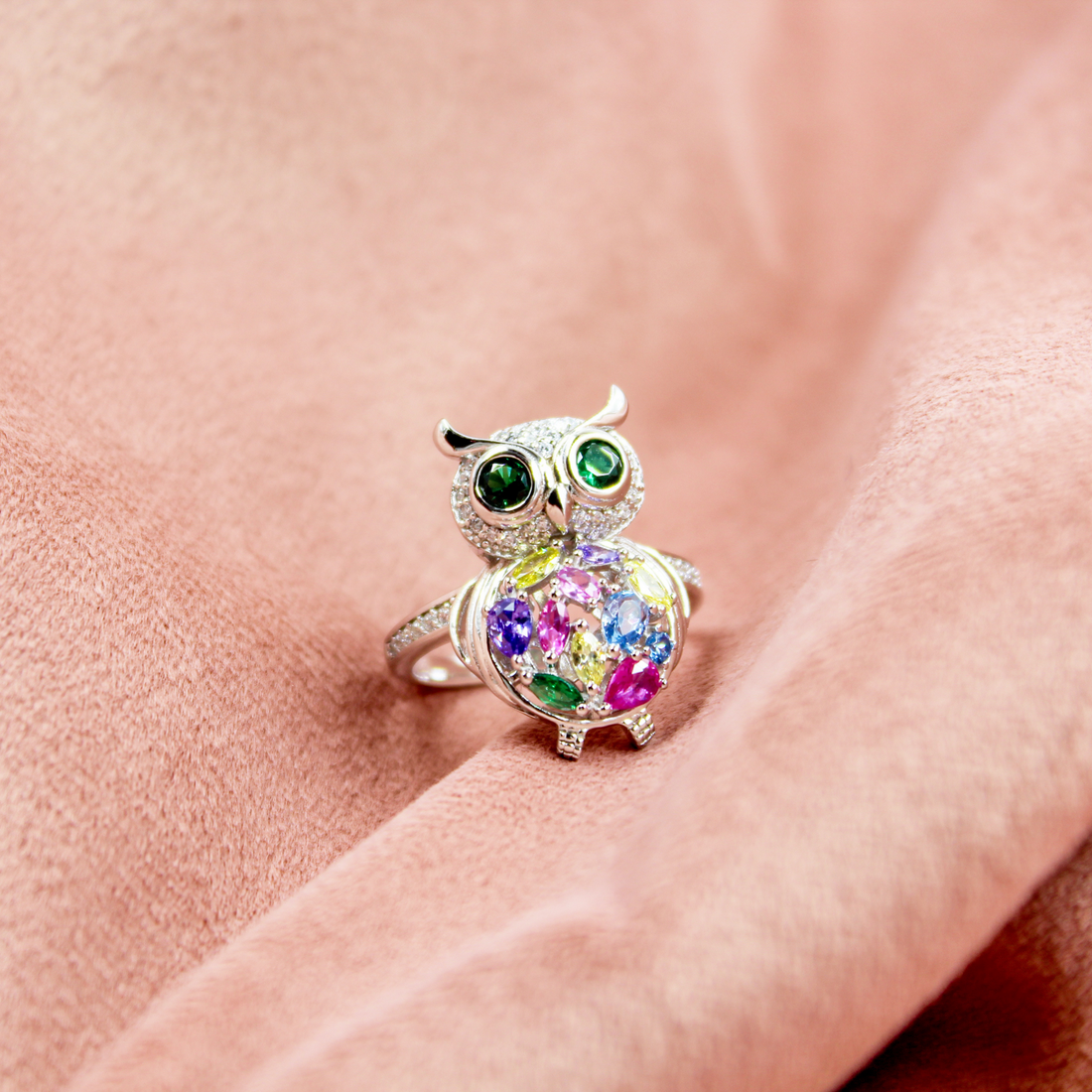 Silver Owl Ring