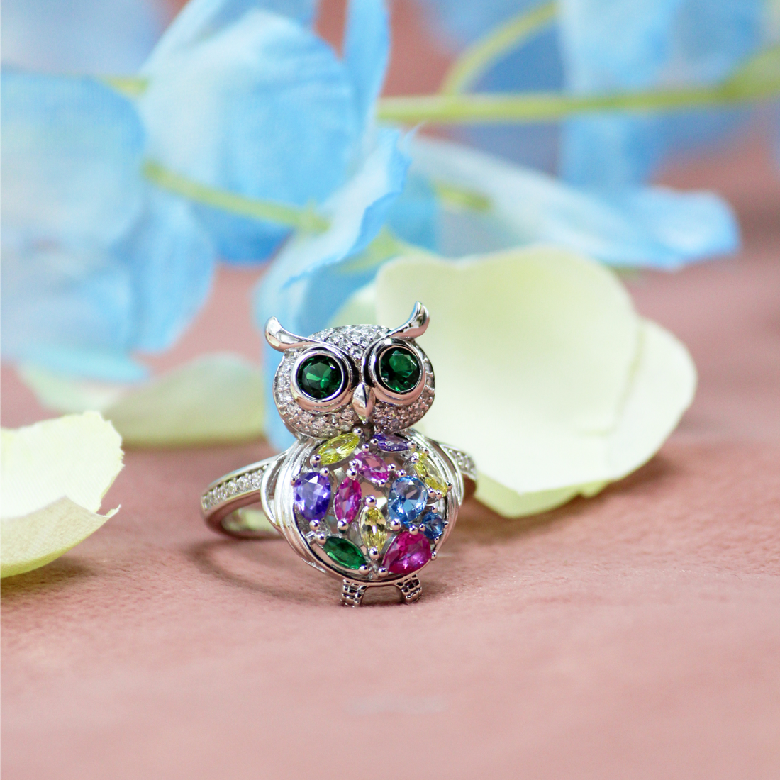 Silver Owl Ring