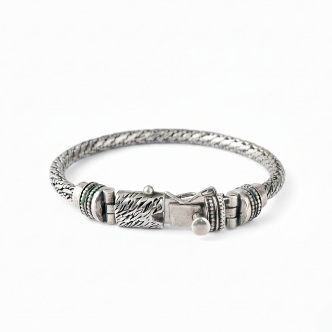 DIGNIFIED SILVER OXIDISED BRACELET FOR HIM