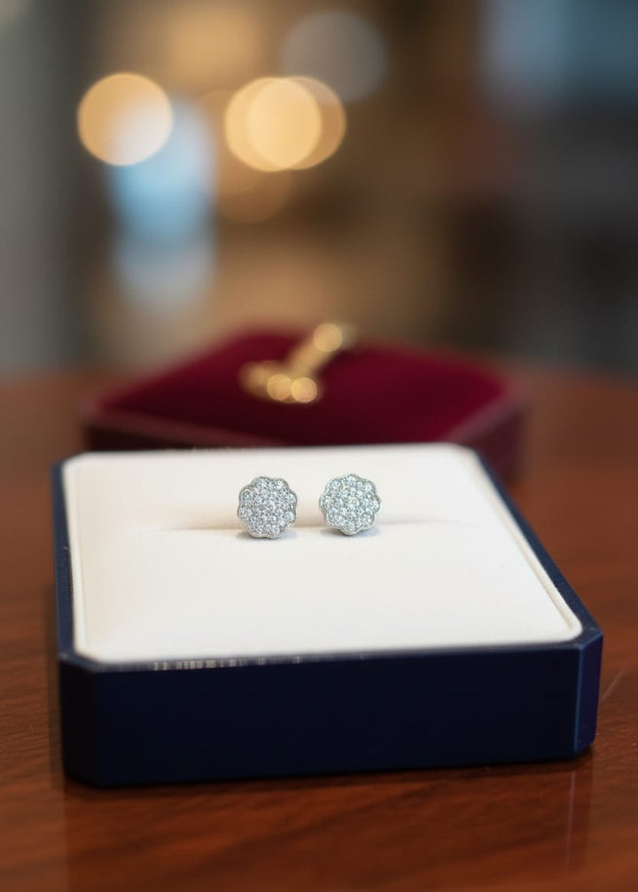 Starlace Silver Stud Earrings