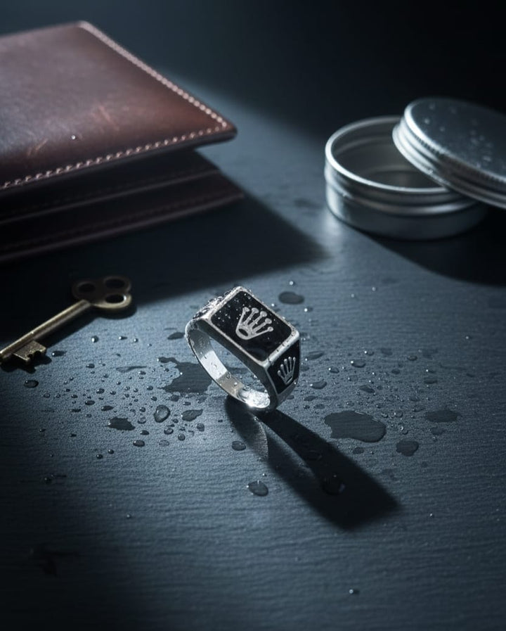 Crownmark Silver Signet Ring