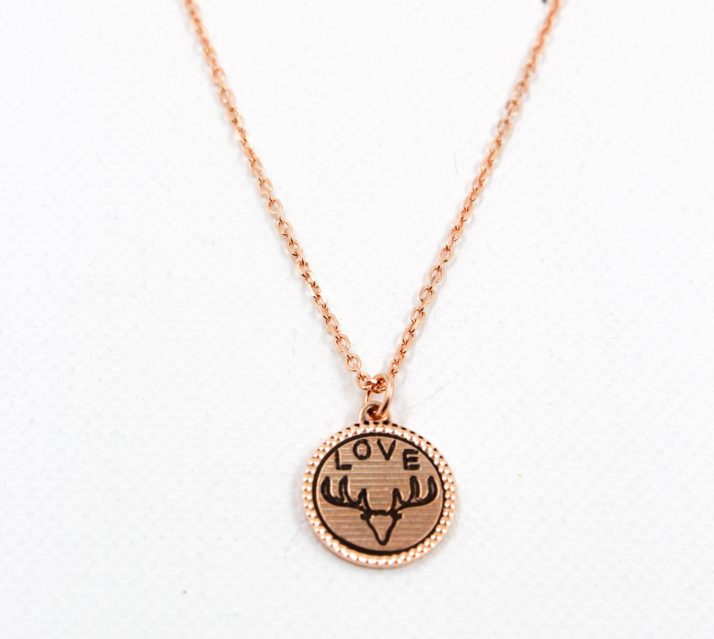 Wild Love Medallion With Link Chain