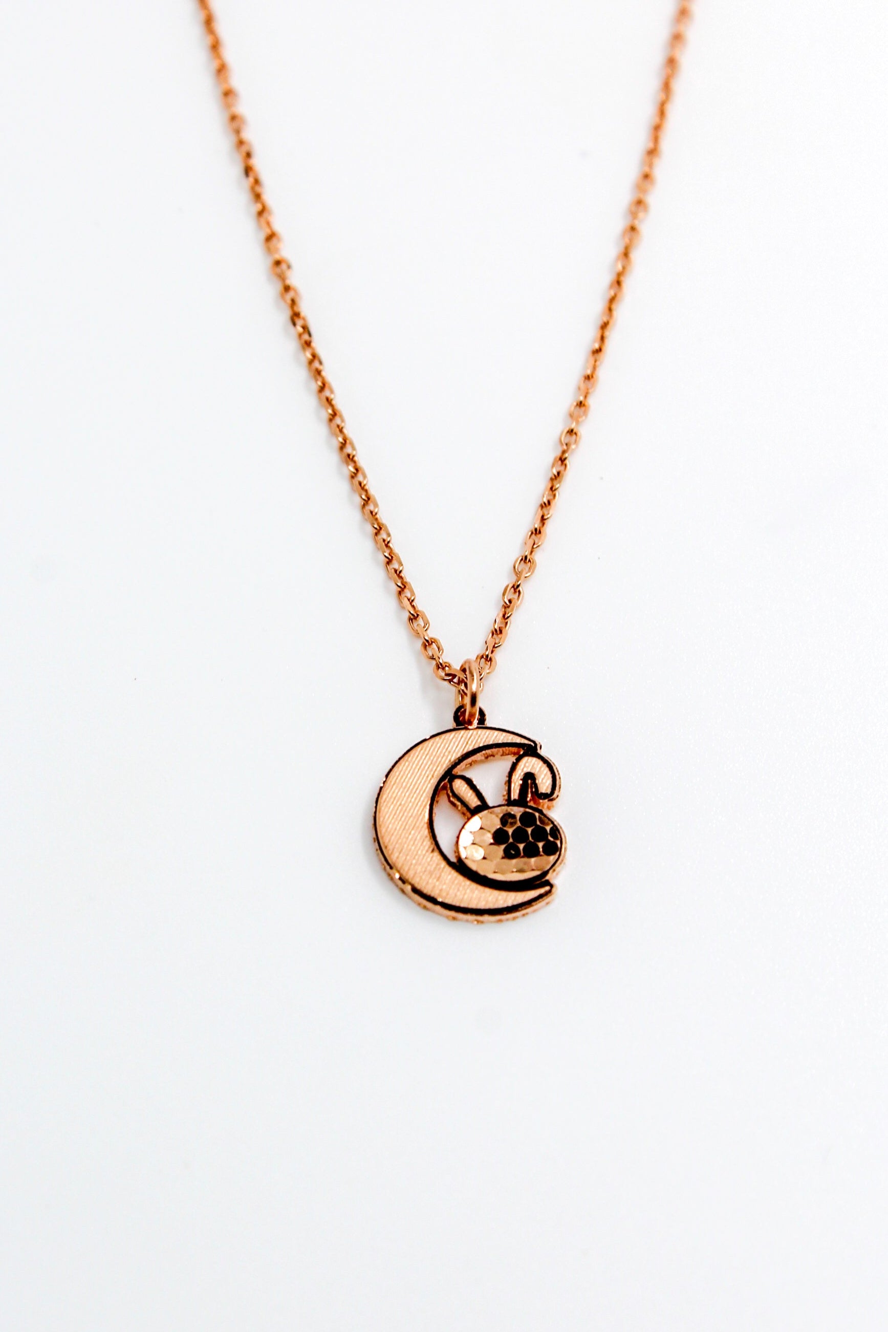 Lunar Harmony Pendant With Link Chain