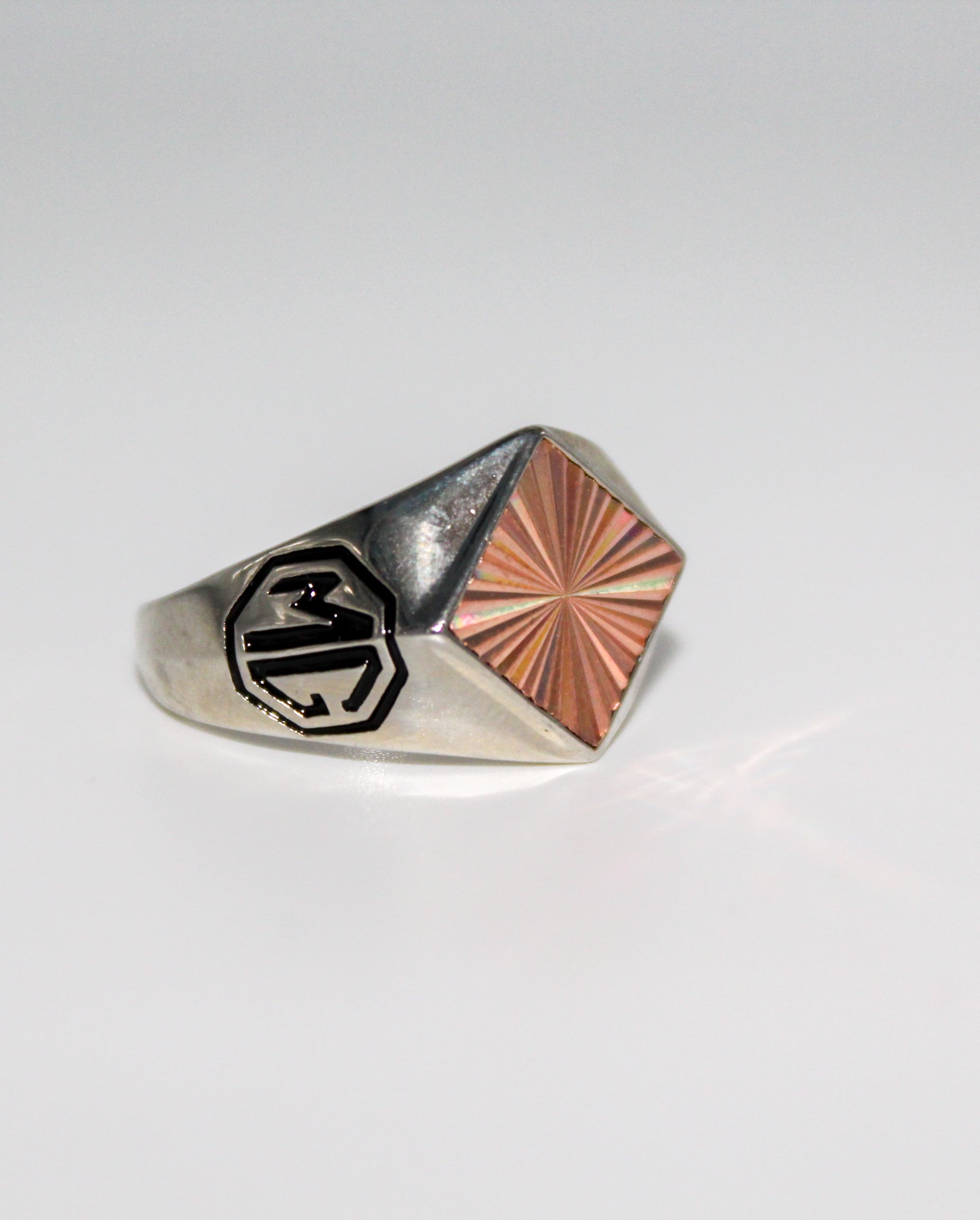 Radiant Crest Signet Ring For Him