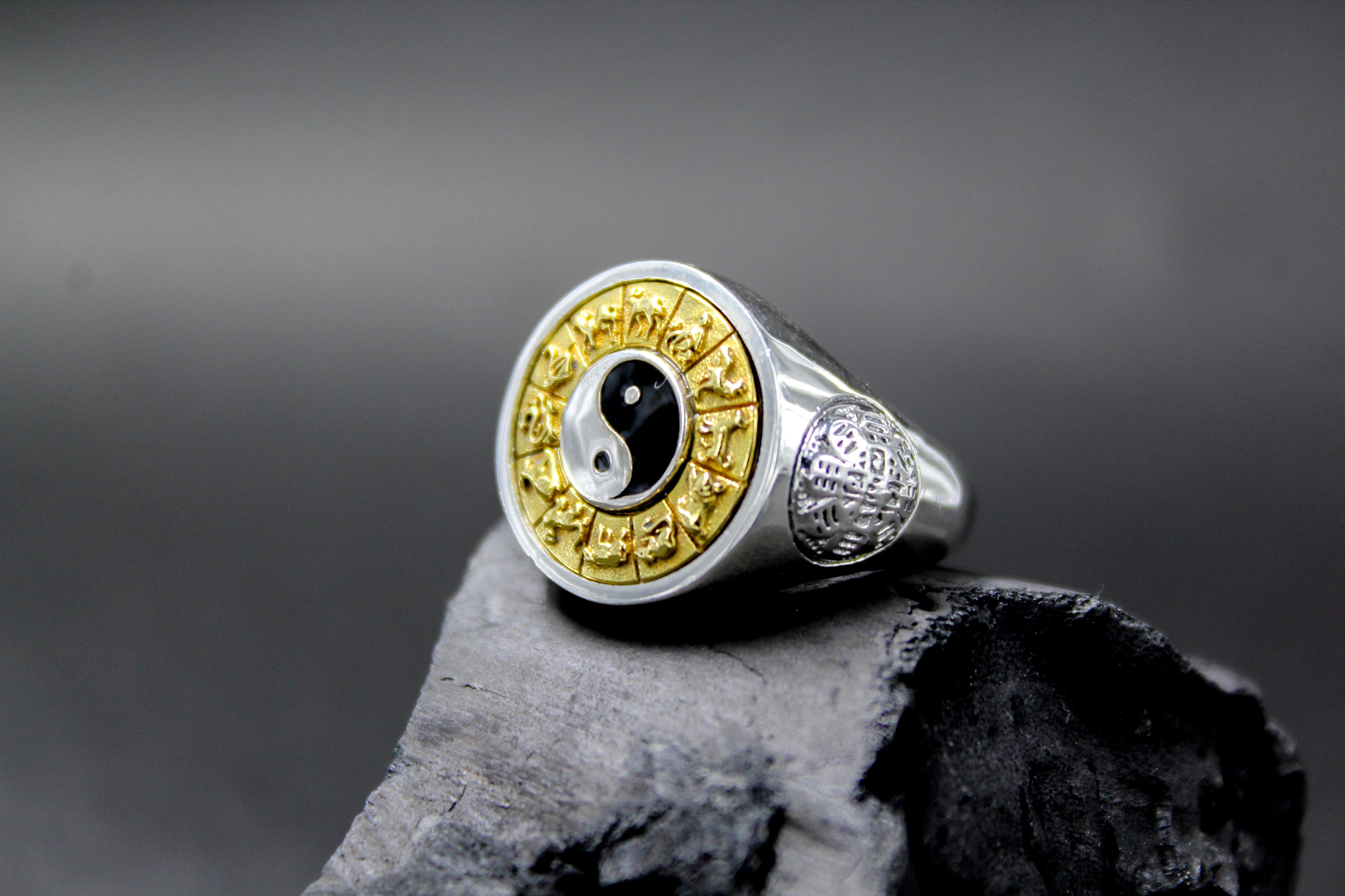 Yin-Yang Mandala Ring For Him