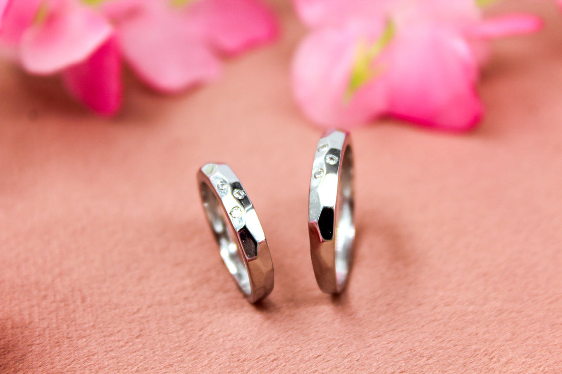 Midnight Vow Couple Rings