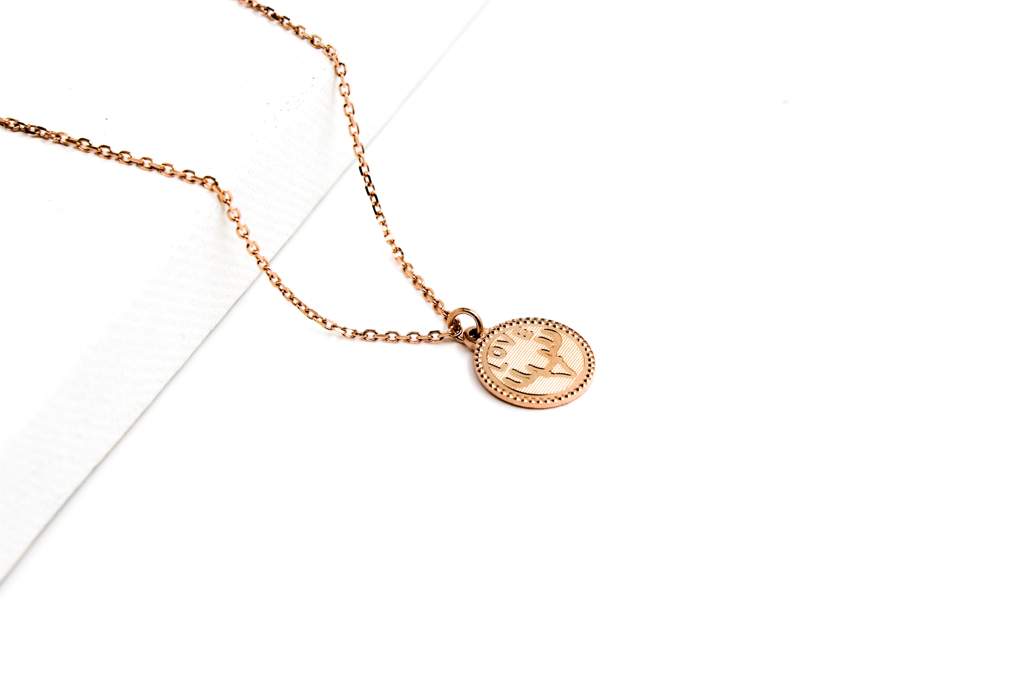 Wild Love Medallion With Link Chain